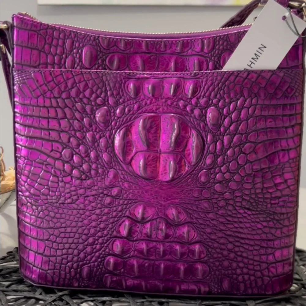 🦄 💜 Brahmin Katie Purple Potion Crossbody and Credit Card Holder NWT